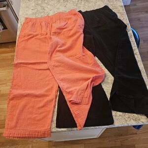 High Rise Wide Leg 100% cotton XL Old Navy pants